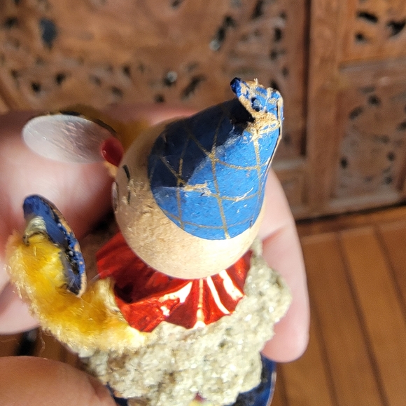 Vintage Spun Cotton Pinecone Clown Made in West Germany - Picture 9 of 10